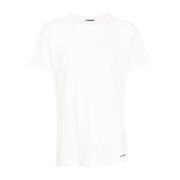 Jil Sander Logo T-Shirt Uppgradering för Avslappnad Garderob White, He...