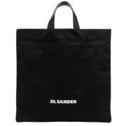 Jil Sander Logo-print Tote Bag för Män Black, Herr