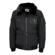 Aeronautica Militare Pilot Bomberjacka Svart Black, Herr