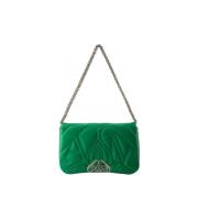 Alexander McQueen Grön Läder Seal Crossbody Väska Green, Dam