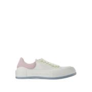Alexander McQueen Vit/Rosa Läder Oversized Sneakers White, Dam