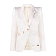 Alexander McQueen Höj din garderob med denna fantastiska vita blazer W...