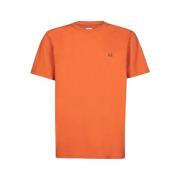 C.p. Company Tryckt T-shirtkollektion för Män Orange, Herr