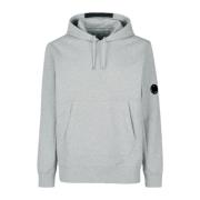 C.p. Company Diagonal Raised Fleece Hoodie Grå Melange Gray, Herr