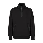 C.P. Company Diagonal Raised Fleece Ståkrage Sweatshirt Black, Herr