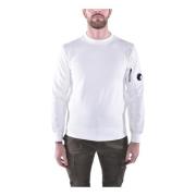 C.p. Company Diagonal Raised Fleece Lens Sweatshirt White, Herr
