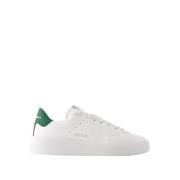 Golden Goose Vita/Gröna Läder Sneakers - Pure Star White, Herr