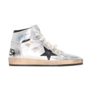 Golden Goose Laminerad Läderstjärna Sneakers Gray, Dam