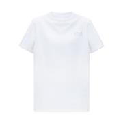 Golden Goose T-shirt med logotryck i bomull White, Dam