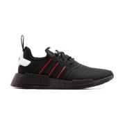 Adidas Originals Nmd_R1 Svarta Sneakers med Röda Insatser Black, Herr