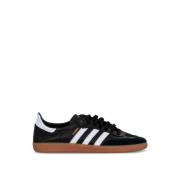 Adidas Originals Svarta Sneakers med Läderöverdel och Gummisula Black,...