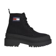 Tommy Jeans foxing boot Black, Dam