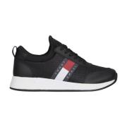 Tommy Jeans Svart Flexi Runner Sko Black, Dam