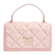 Love Moschino Handväska med Avtagbar Rem Pink, Dam