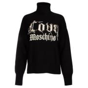 Love Moschino Pullover Black, Dam