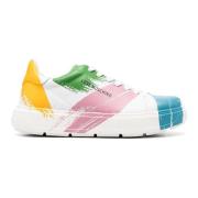 Love Moschino Bold Läder Sneakers - Multifärg Multicolor, Dam