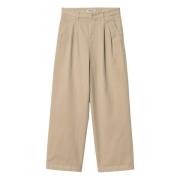 Carhartt Wip Byxor W Cara - Wall (färgat plagg) Beige, Herr