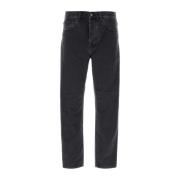 Carhartt Wip Mörkgrå Denim Newel Pant Jeans Gray, Herr