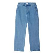 Obey Avslappnad Passform Carpenter Denim Jeans Blue, Herr