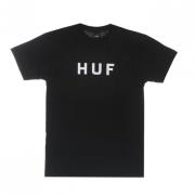 HUF Essentials Logo Tee - Svart Black, Herr