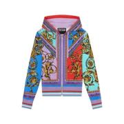 Versace Jeans Couture Stilfull Zip-through Sweatshirt för Kvinnor Mult...