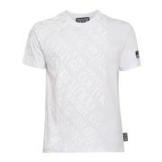 Versace Jeans Couture Herr Vit Logotyp T-shirt White, Herr