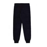 Versace Jeans Couture Tone-on-Tone Logo Sweatpants för Män Black, Herr