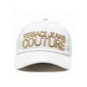 Versace Jeans Couture Broderad Keps - Höj Din Stil White, Unisex