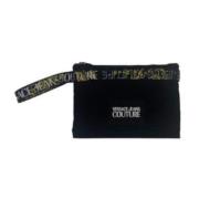 Versace Jeans Couture Nylon Handledsclutch med Logo Brush Couture Prin...