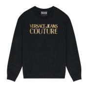 Versace Jeans Couture Svarta Tröjor Black, Herr