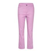 Kaffe Straight Trousers Pink, Dam