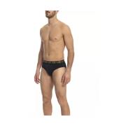 Cavalli Class Blå Bomullsunderkläder Briefs Bi-pack Blue, Herr