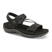 Rieker Bekväma platta sandaler för kvinnor Black, Dam