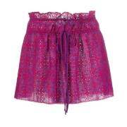 Ganni Short Skirts Purple, Dam