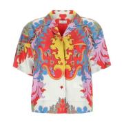 Etro Short Sleeve Shirts Red, Dam