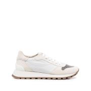 Brunello Cucinelli Vita Mode Sneakers för Kvinnor White, Dam