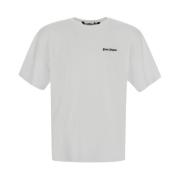 Palm Angels Snygg Logo Slim Tee White, Herr