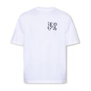 Palm Angels Märkt T-shirt White, Herr