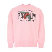 Palm Angels Tränings T-shirt, Stilfull och Bekväm Pink, Herr