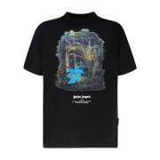 Palm Angels Jungle Print Grafisk T-shirt Black, Herr