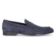 Tod's Glen Mockasiner i Velourskinn Blue, Herr