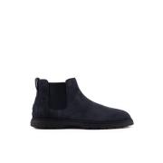 Tod's Mocka Ankelboots i Mocka Blue, Herr