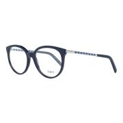 Tod's Blå Runda Optiska Glasögon för Kvinnor Blue, Dam
