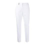 Peserico Cropped Trousers White, Dam