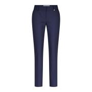 Raffaello Rossi Eleganta högmidjade chinos för kvinnor Blue, Dam