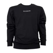 Paul & Shark Bomulls Crewneck Sweatshirt med Logo Black, Herr