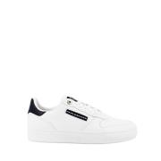 Paul & Shark Läder Broderade Sneakers White, Herr