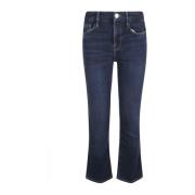 Frame Flared Jeans för Kvinnor Blue, Dam