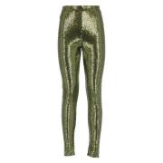 Alexandre Vauthier Leggings Green, Dam