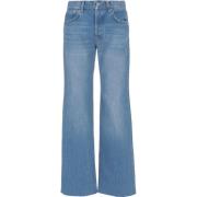 Anine Bing Stiliga Wide Jeans för Kvinnor Blue, Dam